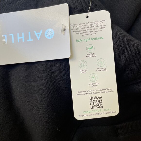 Athleta Hoodie Sweatshirt Womens XS Black Solstice Reversible Sherpa Pullover - Picture 13 of 13